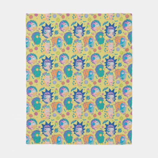 RICK EN MORTY™ | Geïnfecteerd Smith Family Pattern Fleece Deken (Voorkant)