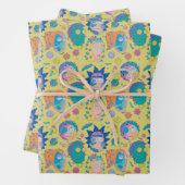 RICK EN MORTY™ | Geïnfecteerd Smith Family Pattern Inpakpapier Vel (In situ)