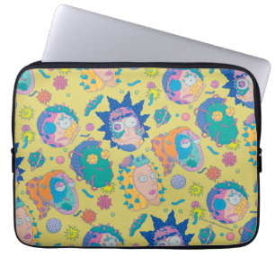 RICK EN MORTY™   Geïnfecteerd Smith Family Pattern Laptop Sleeve