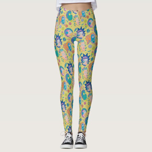 RICK EN MORTY™ | Geïnfecteerd Smith Family Pattern Leggings (Voorkant)