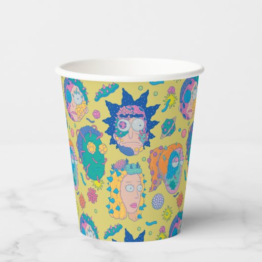 RICK EN MORTY™ | Geïnfecteerd Smith Family Pattern Papieren Bekers (Voorkant)