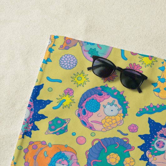 RICK EN MORTY™ | Geïnfecteerd Smith Family Pattern Strandlaken (In situ)