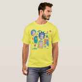 RICK EN MORTY™ | Geïnfecteerd Smith Family Pattern T-shirt (Voorkant volledig)