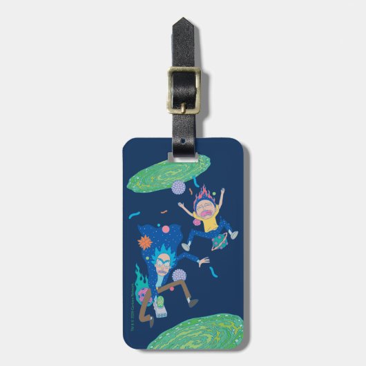 RICK EN MORTY™ | Geïnfecteerde portaalsprint Bagagelabel (Voorkant verticaal)