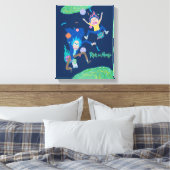 RICK EN MORTY™ | Geïnfecteerde portaalsprint Canvas Afdruk (Insitu (Slaapkamer))