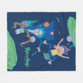 RICK EN MORTY™ | Geïnfecteerde portaalsprint Fleece Deken (Voorkant (Horizontaal))