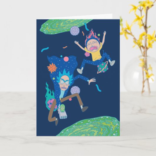 RICK EN MORTY™| Geïnfecteerde portaalsprint Kaart (Gele Bloem)