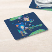 RICK EN MORTY™ | Geïnfecteerde portaalsprint Kartonnen Onderzetters (Schuin)