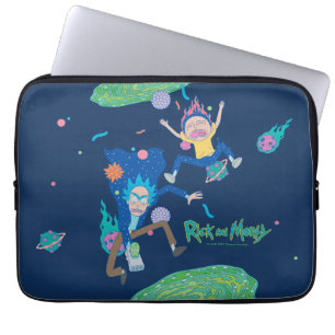 RICK EN MORTY™ Geïnfecteerde portaalsprint Laptop Sleeve