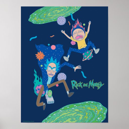 RICK EN MORTY™ | Geïnfecteerde portaalsprint Poster (Voorkant)