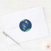 RICK EN MORTY™ | Geïnfecteerde portaalsprint Ronde Sticker (Envelop)