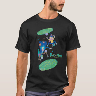 RICK EN MORTY™   Geïnfecteerde portaalsprint T-shirt