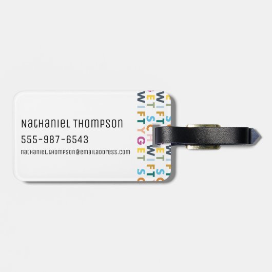 RICK EN MORTY™ | Get Schwieth Bagagelabel (Achterkant horizontaal)