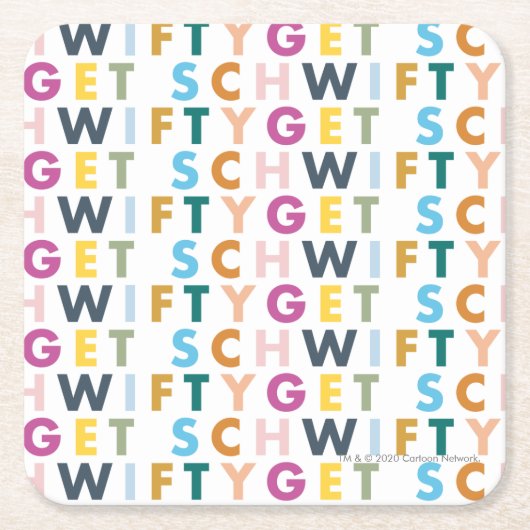 RICK EN MORTY™ | Get Schwieth Kartonnen Onderzetters (Voorkant)