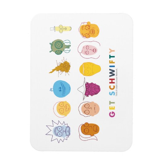 RICK EN MORTY™ | Get Schwieth Magneet (Verticaal)