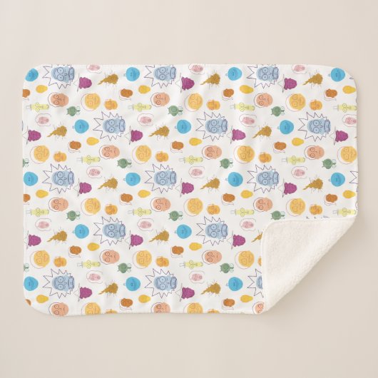 RICK EN MORTY™ | Get Schwieth Sherpa Deken (Voorkant (horizontaal))