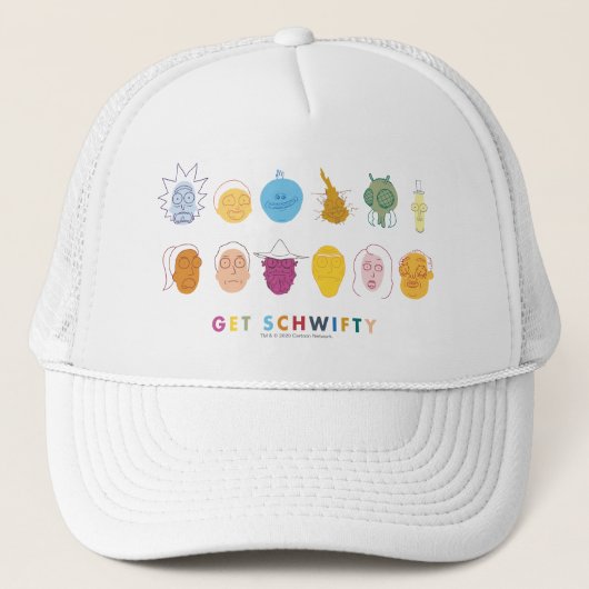 RICK EN MORTY™ | Get Schwieth Trucker Pet (Voorkant)