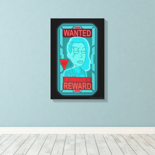 RICK EN MORTY™ | Gezocht Poster in de ruimte Canvas Afdruk (Insitu (Houten vloer))