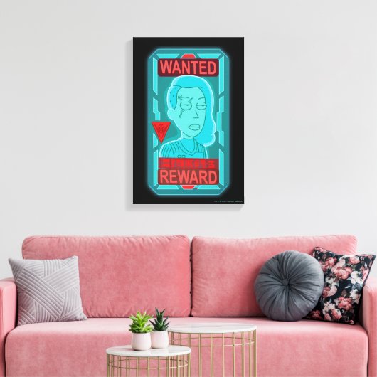 RICK EN MORTY™ | Gezocht Poster in de ruimte Canvas Afdruk (Insitu (Woonkamer))