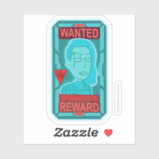 RICK EN MORTY™ | Gezocht Poster in de ruimte Sticker (Vel)