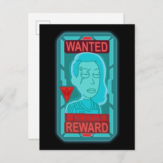 RICK EN MORTY™ | Gezocht Poster in de ruimte Uitnodiging Briefkaart (Voorkant / Achterkant)