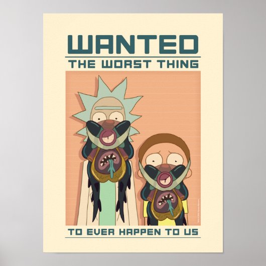 RICK EN MORTY™ | Gezocht Poster van Glorzo (Voorkant)