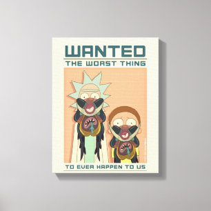 RICK EN MORTY™ Gezocht Poster van Glorzo Canvas Afdruk