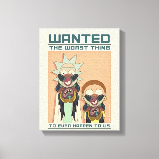 RICK EN MORTY™ | Gezocht Poster van Glorzo Canvas Afdruk (Voorkant)