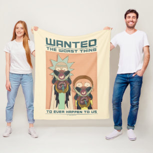 RICK EN MORTY™   Gezocht Poster van Glorzo Fleece Deken