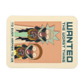 RICK EN MORTY™ | Gezocht Poster van Glorzo Magneet (Horizontaal)