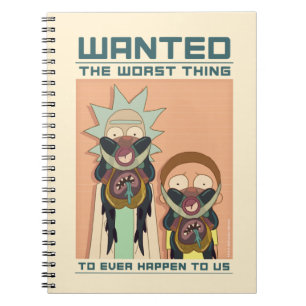 RICK EN MORTY™   Gezocht Poster van Glorzo Notitieboek