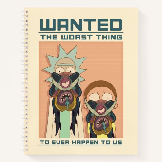 RICK EN MORTY™ | Gezocht Poster van Glorzo Notitieboek (Voorkant)