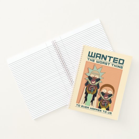 RICK EN MORTY™ | Gezocht Poster van Glorzo Notitieboek (Binnen)
