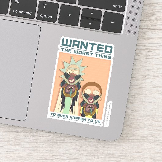 RICK EN MORTY™ | Gezocht Poster van Glorzo Sticker (Detail)