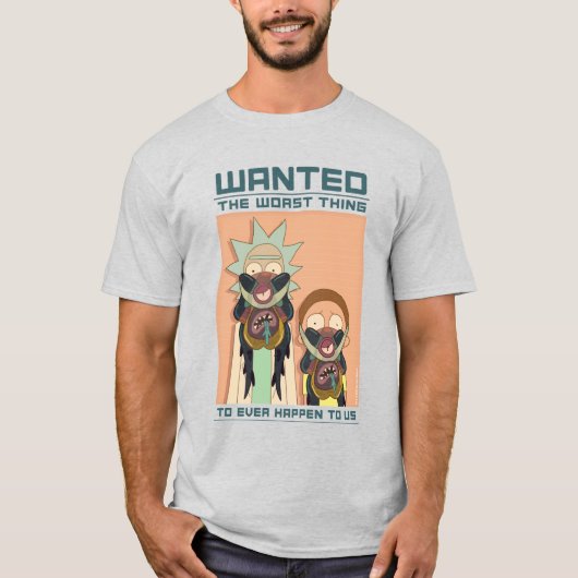 RICK EN MORTY™ | Gezocht Poster van Glorzo T-shirt (Voorkant)