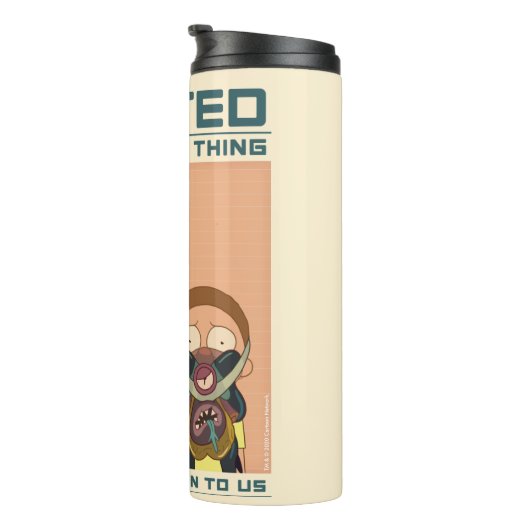 RICK EN MORTY™ | Gezocht Poster van Glorzo Thermosbeker (Geroteerd rechts)