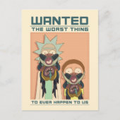 RICK EN MORTY™ | Gezocht Poster van Glorzo Uitnodiging Briefkaart (Voorkant)