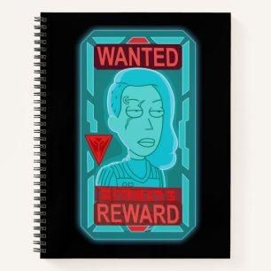 RICK EN MORTY™  Gezocht Poster voor ruimtevaart Notitieboek