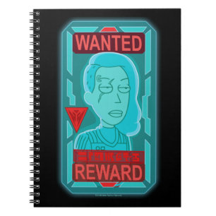 RICK EN MORTY™  Gezocht Poster voor ruimtevaart Notitieboek
