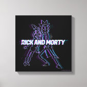 RICK EN MORTY™ | Glitched Rick en Morty Canvas Afdruk (Voorkant)