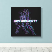 RICK EN MORTY™ | Glitched Rick en Morty Canvas Afdruk (Insitu (Houten vloer))