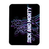 RICK EN MORTY™ | Glitched Rick en Morty Magneet (Verticaal)