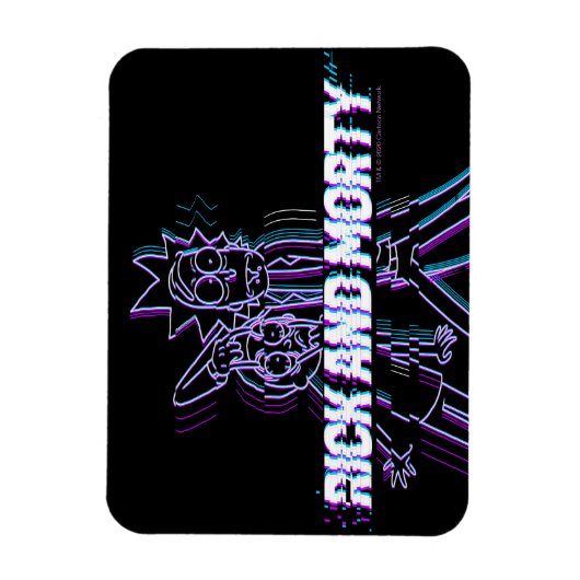 RICK EN MORTY™ | Glitched Rick en Morty Magneet (Verticaal)