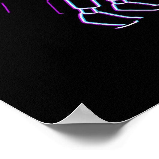 RICK EN MORTY™ | Glitched Rick en Morty Poster (Hoek)