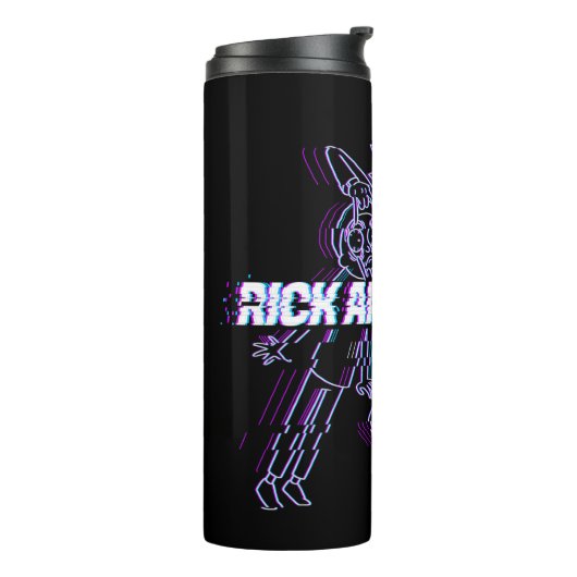 RICK EN MORTY™ | Glitched Rick en Morty Thermosbeker (Gedraaid links)