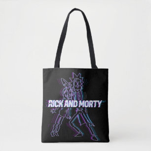 RICK EN MORTY™  Glitched Rick en Morty Tote Bag