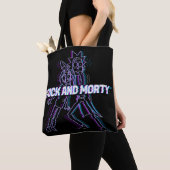 RICK EN MORTY™ | Glitched Rick en Morty Tote Bag (Dichtbij)