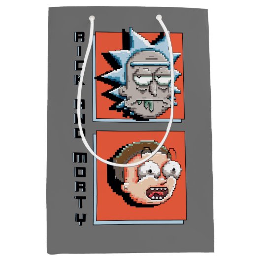 RICK EN MORTY™ | Grafisch pixelververbeeld paneel Medium Cadeauzakje (Voorkant)