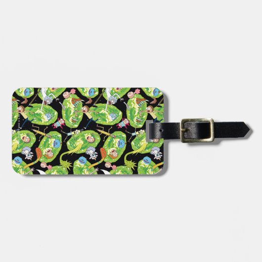 RICK EN MORTY™ | Het Portals Patroon doorlopen Bagagelabel (Voorkant horizontaal)