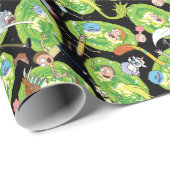 RICK EN MORTY™ | Het Portals Patroon doorlopen Cadeaupapier (Rol Hoek)